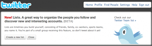 Twitter Lists
